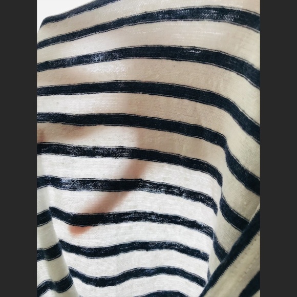 Jenni Kayne X Saint James dark blue Rue Drop Shoulder Tee M - Picture 4 of 6